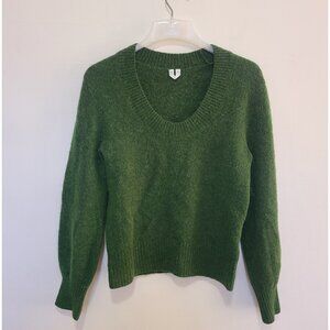 ARKET Alpaca Blend Jumper Green Sweater size XS